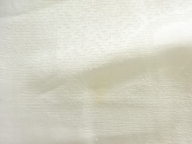  アンティーク　本麻透かし織　笹模様長襦袢